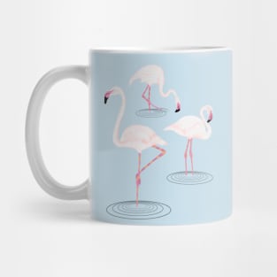 Pink Flamingos in Water Mug